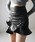 me+em selecti~[ZNgj́uy Cpnt ztFCNU[nCEGXgV[Ot~jXJ[g ^ fake leather high waist shirring frill mini skirtiXJ[gjvbubN