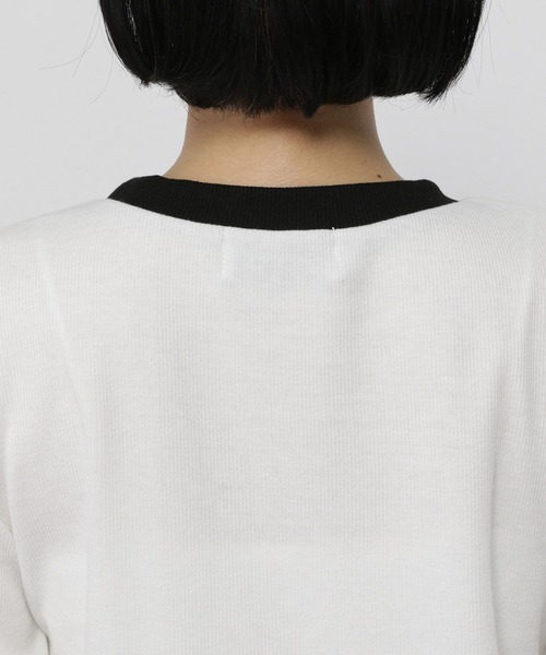 3.3 Field Trip （3.3フィールドトリップ）の「3.3 Field Trip／ワイヤーロゴ長袖T（Tシャツ/カットソー・レディース・ホワイト/ブラック・FREE）」の10枚目の写真