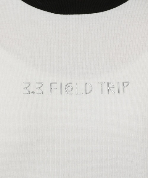 3.3 Field Trip （3.3フィールドトリップ）の「3.3 Field Trip／ワイヤーロゴ長袖T（Tシャツ/カットソー・レディース・ホワイト/ブラック・FREE）」の3枚目の写真