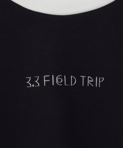 3.3 Field Trip （3.3フィールドトリップ）の「3.3 Field Trip／ワイヤーロゴ長袖T（Tシャツ/カットソー・レディース・ホワイト/ブラック・FREE）」の4枚目の写真