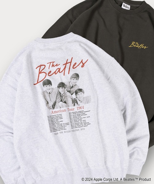 The Beatles（ザビートルズ）の「【0】【THE BEATLES】ツアーデザイン＆フォトプリント スウェット バックプリント オーバーサイズ（スウェット・メンズ・オフホワイト/チャコールグレー/アッシュグレー/アイボリー/ライトグレー/ダークグレー・M/L/XL）」の4枚目の写真