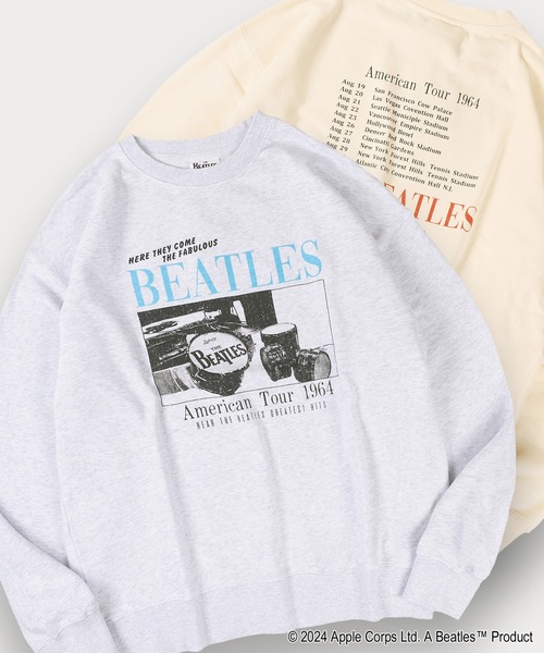 The Beatles（ザビートルズ）の「【0】【THE BEATLES】ツアーデザイン＆フォトプリント スウェット バックプリント オーバーサイズ（スウェット・メンズ・オフホワイト/チャコールグレー/アッシュグレー/アイボリー/ライトグレー/ダークグレー・M/L/XL）」の5枚目の写真