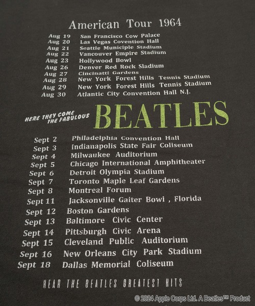 The Beatles（ザビートルズ）の「【0】【THE BEATLES】ツアーデザイン＆フォトプリント スウェット バックプリント オーバーサイズ（スウェット・メンズ・オフホワイト/チャコールグレー/アッシュグレー/アイボリー/ライトグレー/ダークグレー・M/L/XL）」の7枚目の写真
