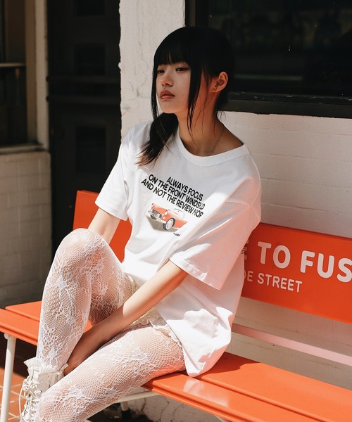 ピグメントプリントルーズT（Tシャツ/カットソー）｜ACLENT
