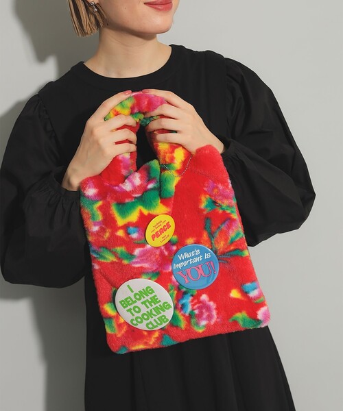 Ray BEAMS（レイビームス）の「HEY！Mrs ROSE / Flower Fur バッグ