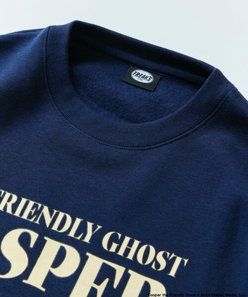 フリークスストア キャスパー 別注 プリント スウェット トレーナー レア 黒系 FREAK'S STORE トレーナー スウェット 限定展開 Casper