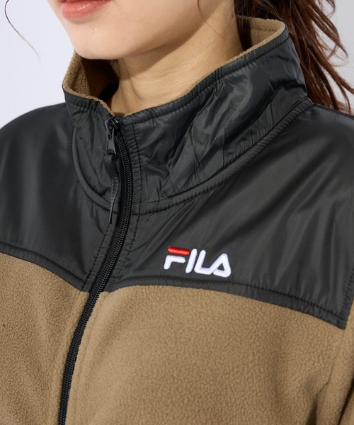 FILA（フィラ）の「マイクロフリース　切り替えスタンドジャケット　フルジップブルゾン（その他アウター・レディース・ピンク/ネイビー/ベージュ/ブラック・X-LARGE/LARGE/MEDIUM）」の12枚目の写真