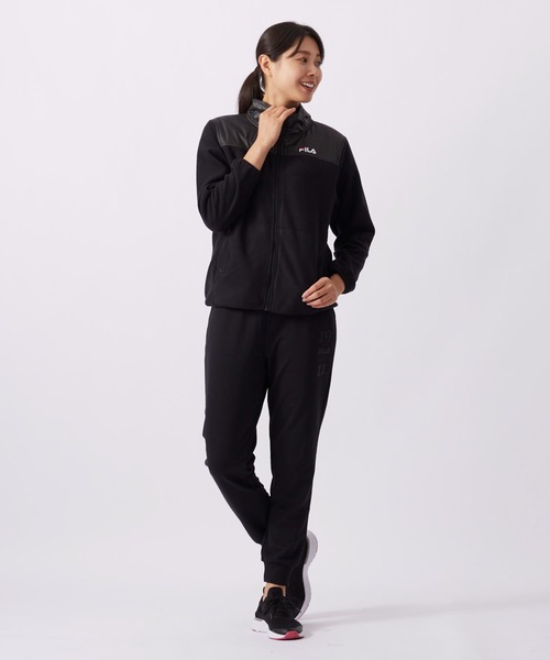 FILA（フィラ）の「マイクロフリース　切り替えスタンドジャケット　フルジップブルゾン（その他アウター・レディース・ピンク/ネイビー/ベージュ/ブラック・X-LARGE/LARGE/MEDIUM）」の15枚目の写真