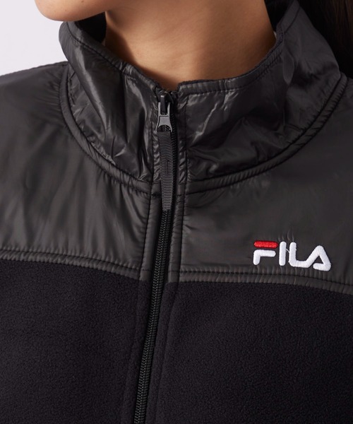 FILA（フィラ）の「マイクロフリース　切り替えスタンドジャケット　フルジップブルゾン（その他アウター・レディース・ピンク/ネイビー/ベージュ/ブラック・X-LARGE/LARGE/MEDIUM）」の21枚目の写真