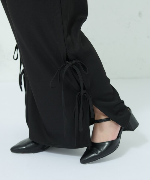 Louiosy（ルオシー）の「【大きいサイズ】サイドリボンワイドシルエットパンツ（その他パンツ・レディース・ピンク/アイボリー/ブラック・3L/4L）」の20枚目の写真