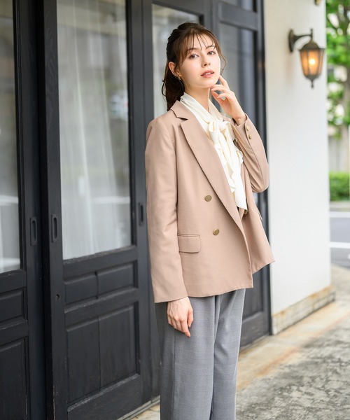 MISCH MASCH（ミッシュマッシュ）の「フリルボウタイブラウス/MM448101（シャツ/ブラウス・レディース・ブラック/アイボリー/ピンク・ﾌﾘ-）」の8枚目の写真