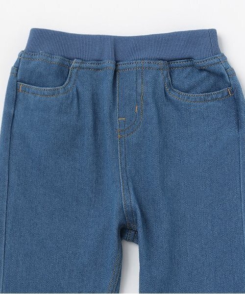petit main(プティマイン)の「カットデニムストレートパンツ(デニムパンツ・キッズ・ネイビー/ブルー・80cm/90cm/100cm/110cm/120cm/130cm)」の12枚目の写真