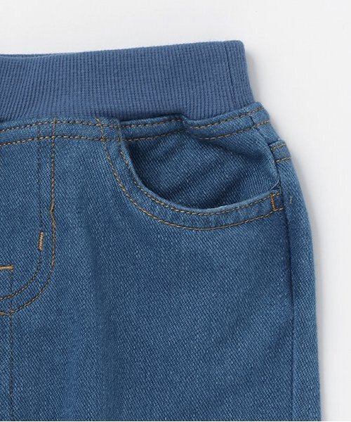 petit main(プティマイン)の「カットデニムストレートパンツ(デニムパンツ・キッズ・ネイビー/ブルー・80cm/90cm/100cm/110cm/120cm/130cm)」の13枚目の写真