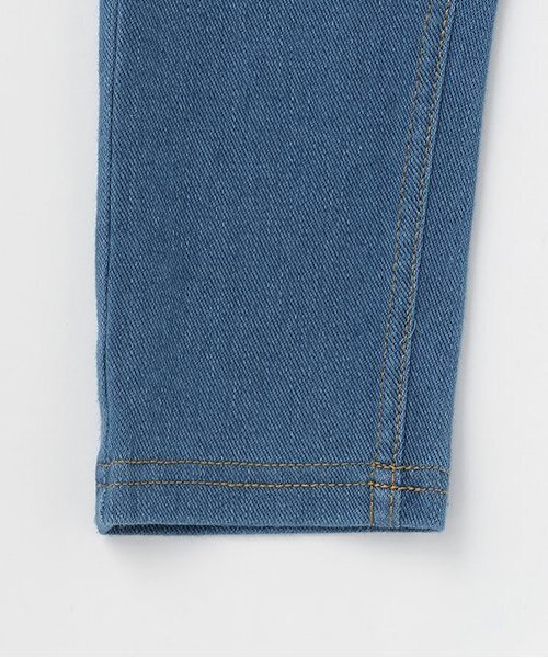 petit main(プティマイン)の「カットデニムストレートパンツ(デニムパンツ・キッズ・ネイビー/ブルー・80cm/90cm/100cm/110cm/120cm/130cm)」の14枚目の写真