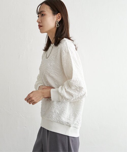 ikka(イッカ)の「フクレジャカードプルオーバー(Tシャツ/カットソー・レディース・オフホワイト/チャコール/モカ・M/L/S)」の22枚目の写真