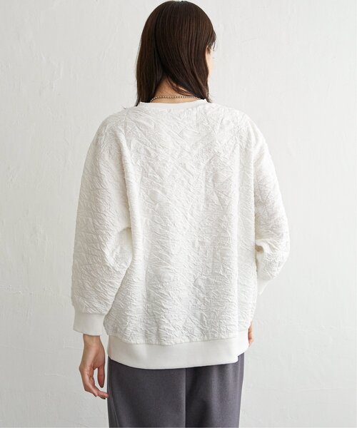 ikka(イッカ)の「フクレジャカードプルオーバー(Tシャツ/カットソー・レディース・オフホワイト/チャコール/モカ・M/L/S)」の11枚目の写真