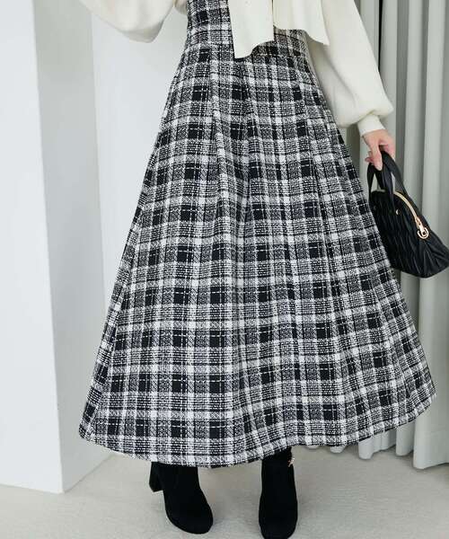 MAJESTIC LEGON(マジェスティックレゴン)の「バックレースアップフレアスカート(スカート・レディース・ブラウン/ホワイト系その他2/ブラウン系その他2/ブラック系その他/レッド系その他2/ブラウン系その他5/ブラック系その他2・MEDIUM/SMALL)」の4枚目の写真