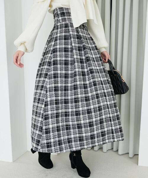 MAJESTIC LEGON(マジェスティックレゴン)の「バックレースアップフレアスカート(スカート・レディース・ブラウン/ホワイト系その他2/ブラウン系その他2/ブラック系その他/レッド系その他2/ブラウン系その他5/ブラック系その他2・MEDIUM/SMALL)」の13枚目の写真