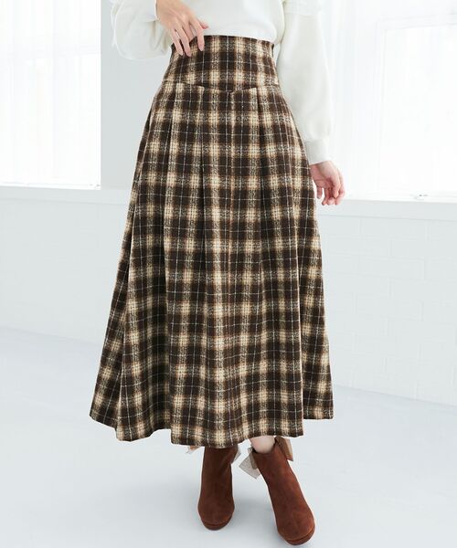 MAJESTIC LEGON(マジェスティックレゴン)の「バックレースアップフレアスカート(スカート・レディース・ブラウン/ホワイト系その他2/ブラウン系その他2/ブラック系その他/レッド系その他2/ブラウン系その他5/ブラック系その他2・MEDIUM/SMALL)」の19枚目の写真