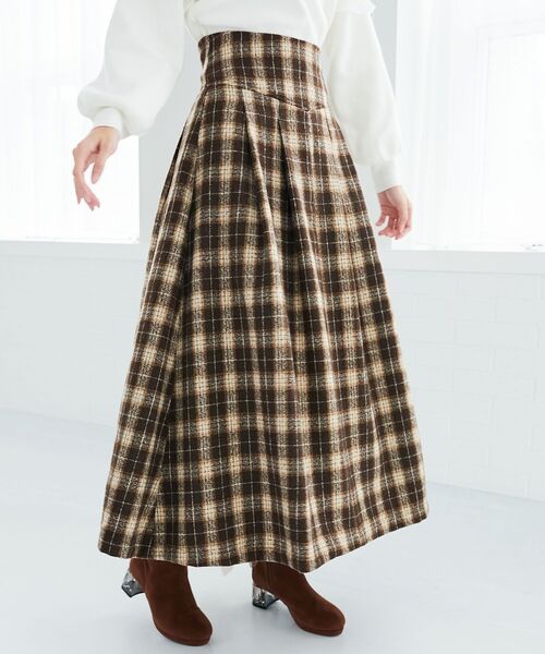 MAJESTIC LEGON(マジェスティックレゴン)の「バックレースアップフレアスカート(スカート・レディース・ブラウン/ホワイト系その他2/ブラウン系その他2/ブラック系その他/レッド系その他2/ブラウン系その他5/ブラック系その他2・MEDIUM/SMALL)」の20枚目の写真