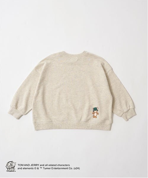 b・ROOM(ビールーム)の「【TOM AND JERRY】【毛玉バイバイ裏毛】ビッグシルエットプリントスウェット(スウェット・キッズ・トップグレー/オートミール/ブラック・110cm/100cm/120cm/130cm/140cm/150cm)」の10枚目の写真