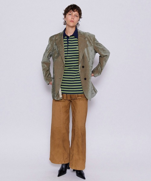 MAISON SPECIAL（メゾンスペシャル）の「FOAM Logo Border Polo
