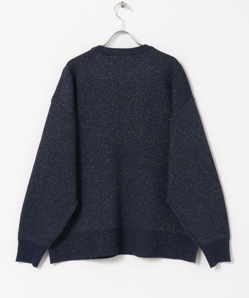 ITEMS URBANRESEARCH(アイテムズ アーバンリサーチ)の「スウェットライクラメニット(ニット/セーター・レディース・グレー/オフホワイト/ネイビー・FREE)」の9枚目の写真