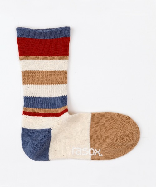 rasox（ラソックス）の「rasox（ラソックス）／　マルチボーダー・クルー（ソックス/靴下・レディース・イエロー/オレンジ系その他2/レッド/ブラウン系その他2・MEDIUM/LARGE/SMALL）」の10枚目の写真