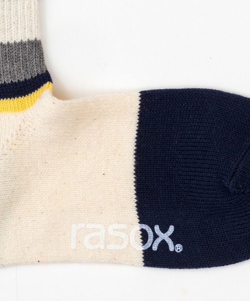 rasox（ラソックス）の「rasox（ラソックス）／　マルチボーダー・クルー（ソックス/靴下・レディース・イエロー/オレンジ系その他2/レッド/ブラウン系その他2・MEDIUM/LARGE/SMALL）」の14枚目の写真