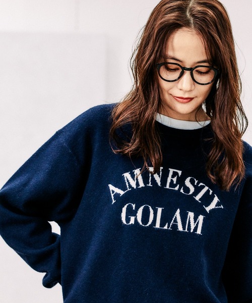 GLOBAL WORK（グローバルワーク）の「メルティロゴプルオーバー/115959（ニット/セーター・レディース・アイボリー/オートミール/グレー系1/モカ/ネイビー/チャコールグレー/ネイビー系9/グレー系その他・LARGE/MEDIUM）」の7枚目の写真