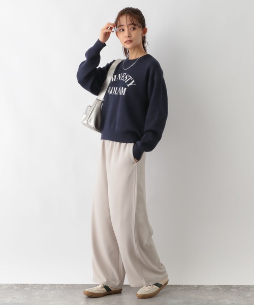 GLOBAL WORK（グローバルワーク）の「メルティロゴプルオーバー/115959（ニット/セーター・レディース・アイボリー/オートミール/グレー系1/モカ/ネイビー/チャコールグレー/ネイビー系9/グレー系その他・LARGE/MEDIUM）」の21枚目の写真