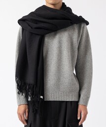 ATON ビッグストール 楽天市場】ATON エイトン ファーカシミア 大判ストール ZZ AG IW