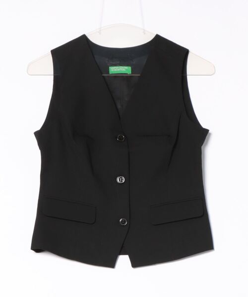 BENETTON (UNITED COLORS OF BENETTON)(ベネトンユナイテッドカラーズオブベネトン)の「無地カラーベスト(ベスト・レディース・ピンクベージュ/クリーム/ブラック・38/44/42/40)」の18枚目の写真