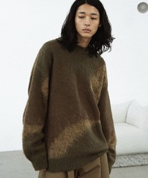 WYM LIDNM（ウィム バイ リドム）の「MOHAIR BLEND JACQUARD SHAGGY KNIT（ニット/セーター・メンズ）」