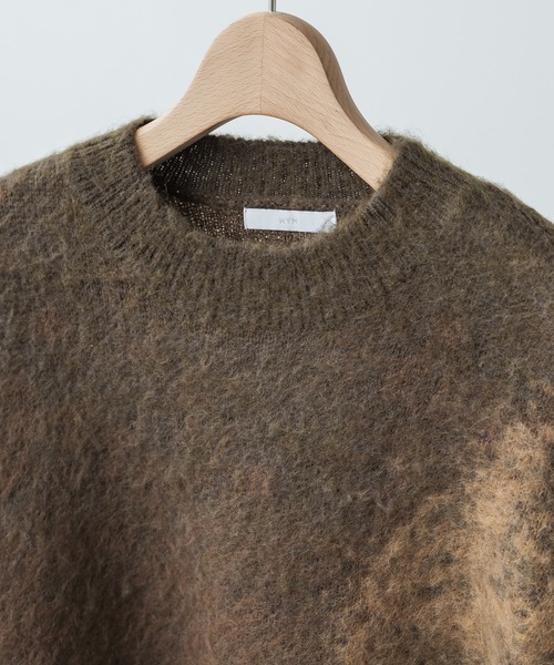 WYM LIDNM(ウィム バイ リドム)の「MOHAIR BLEND JACQUARD SHAGGY KNIT(ニット/セーター・メンズ・キャメル/グレー・M/L/S)」の22枚目の写真