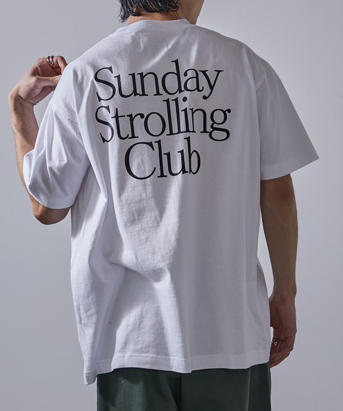MAISON CLUB（メゾンクラブ）の「【MAISON CLUB】Logo Print Over Size Tee 半袖オーバーサイズTee（Tシャツ/カットソー・メンズ・ホワイト系その他4/ホワイト系その他2/ブラック系その他/ブラック系その他3/ブラック系その他2/ホワイト系その他/ホワイト系その他3・L/XL）」の2枚目の写真