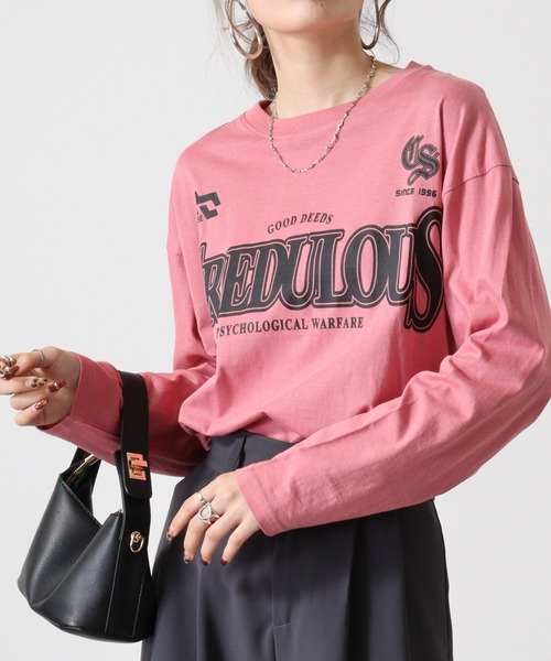 FUNALIVE(ファンアライブ)の「ワイドシルエットロングスリーブTシャツ(Tシャツ/カットソー・メンズ・ホワイト系その他2/ターコイズブルー/ブラック/ブラック系その他2/モカ/インディゴブルー/スミクロ/ダークブルー/ホワイト/ホワイト系その他3/ライトブラック/ピンク・M/L/LL)」の12枚目の写真