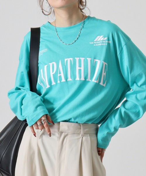 FUNALIVE(ファンアライブ)の「ワイドシルエットロングスリーブTシャツ(Tシャツ/カットソー・メンズ・ホワイト系その他2/ターコイズブルー/ブラック/ブラック系その他2/モカ/インディゴブルー/スミクロ/ダークブルー/ホワイト/ホワイト系その他3/ライトブラック/ピンク・M/L/LL)」の1枚目の写真