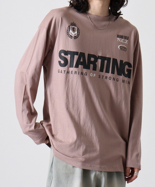 FUNALIVE(ファンアライブ)の「ワイドシルエットロングスリーブTシャツ(Tシャツ/カットソー・メンズ・ホワイト系その他2/ターコイズブルー/ブラック/ブラック系その他2/モカ/インディゴブルー/スミクロ/ダークブルー/ホワイト/ホワイト系その他3/ライトブラック/ピンク・M/L/LL)」の9枚目の写真