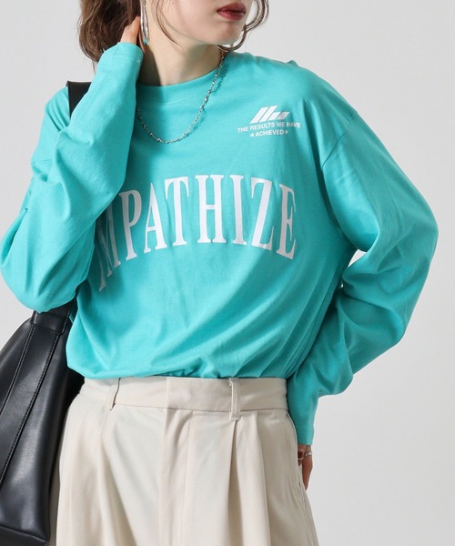 FUNALIVE(ファンアライブ)の「ワイドシルエットロングスリーブTシャツ(Tシャツ/カットソー・メンズ・ホワイト系その他2/ターコイズブルー/ブラック/ブラック系その他2/モカ/インディゴブルー/スミクロ/ダークブルー/ホワイト/ホワイト系その他3/ライトブラック/ピンク・M/L/LL)」の21枚目の写真