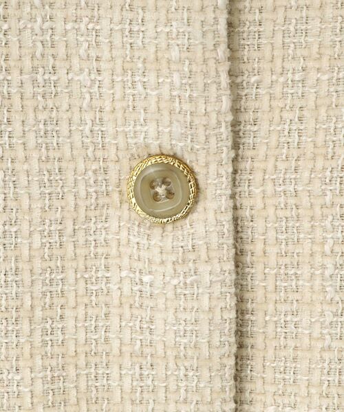 SHOO・LA・RUE（シューラルー）の「【100-140cm/プチセレ】ツイードジャケット（ノーカラージャケット・キッズ・ブラック/ライトベージュ・10/11/12/13/14）」の10枚目の写真