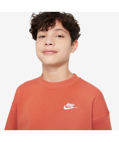 NIKE（ナイキ）の「NIKE ナイキ YTH NSW クラブ LBR フリース L/S クルー（スウェット・キッズ・ダークグレー/ブラウン/サンドグレー/グリーン/ブラック・130cm/140cm/150cm/160cm）」の17枚目の写真
