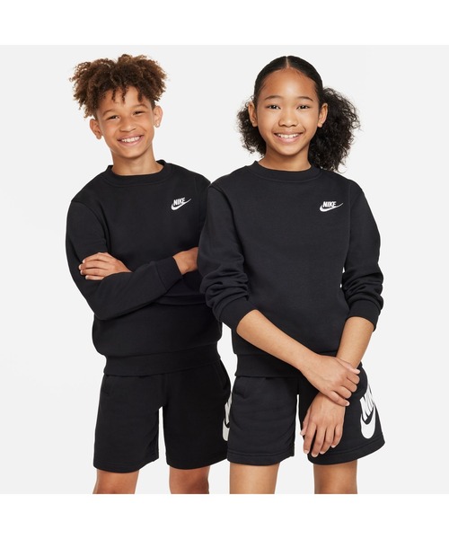 NIKE（ナイキ）の「NIKE ナイキ YTH NSW クラブ LBR フリース L/S クルー（スウェット・キッズ・ダークグレー/ブラウン/サンドグレー/グリーン/ブラック・130cm/140cm/150cm/160cm）」の7枚目の写真