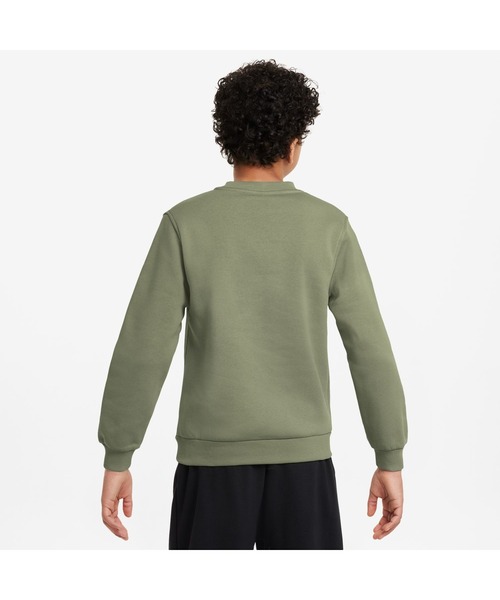 NIKE（ナイキ）の「NIKE ナイキ YTH NSW クラブ LBR フリース L/S クルー（スウェット・キッズ・ダークグレー/ブラウン/サンドグレー/グリーン/ブラック・130cm/140cm/150cm/160cm）」の18枚目の写真