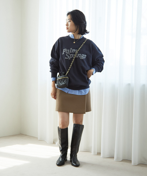 Rouge vif（ルージュヴィフ）の「【LE TRIO ABAHOUSE】PARM SPRINGS スウェット/ユニセックス（スウェット・レディース・ネイビー/ホワイト・フリー）」の15枚目の写真