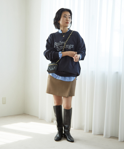 Rouge vif（ルージュヴィフ）の「【LE TRIO ABAHOUSE】PARM SPRINGS スウェット/ユニセックス（スウェット・レディース・ネイビー/ホワイト・フリー）」の16枚目の写真