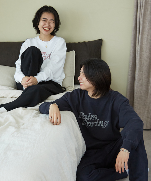 Rouge vif（ルージュヴィフ）の「【LE TRIO ABAHOUSE】PARM SPRINGS スウェット/ユニセックス（スウェット・レディース・ネイビー/ホワイト・フリー）」の17枚目の写真