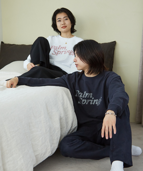 Rouge vif（ルージュヴィフ）の「【LE TRIO ABAHOUSE】PARM SPRINGS スウェット/ユニセックス（スウェット・レディース・ネイビー/ホワイト・フリー）」の18枚目の写真