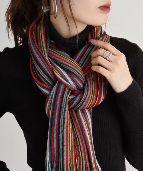 値下げLoro Piana ストライプマフラー 値下げLoro Piana ストライプ