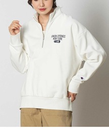 Champion(チャンピオン)【レディース】ハーフジッププリントスウェット